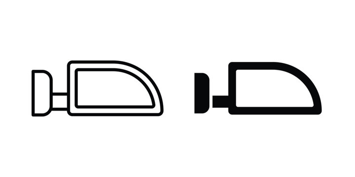 Side mirror icon design, web, UI. Vector illustration, EPS10.