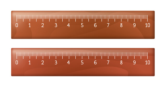 Yardstick icon set. Measuring ruler. Vector clipart isolated on white background.