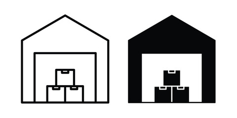 Naklejka premium Warehouse icon design, web, UI. Vector illustration, EPS10.
