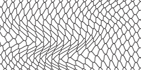 Abstract black nets with shadow design. Seamless pattern net for fishing © Nurul