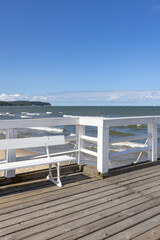 Obraz premium Sopot pier in the Gulf of Gdańsk in the Baltic Sea, Sopot, Poland