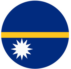 Fototapeta premium Nauru Flag Circle