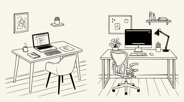 Modern Home Office Setups: Laptops and Desktops for Remote Work