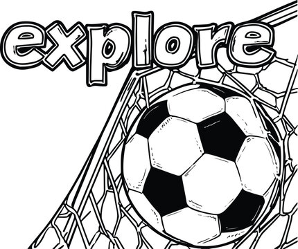 Soccer ball shapes including classic ball and heart shaped soccer ball illustration with sports theme and game equipment design