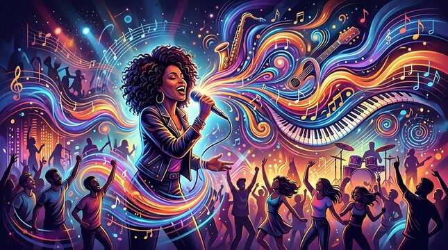 example of a solo concert poster