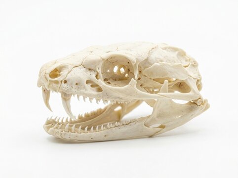 Close-up of animal skull bones.