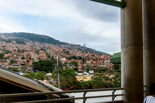 Aerial view of Medellin in Colombia