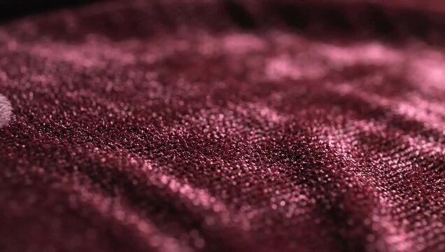 Luxurious Velvet Texture - A Close-Up Look at Soft Fabric.