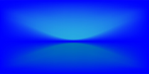 Obraz premium Abstract blue gradient background with smooth glowing light effect modern vector design.