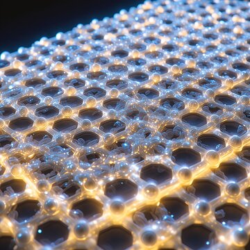 Hexagonal Boron Nitride Insulator Layer White Blue Graphene Sister Material