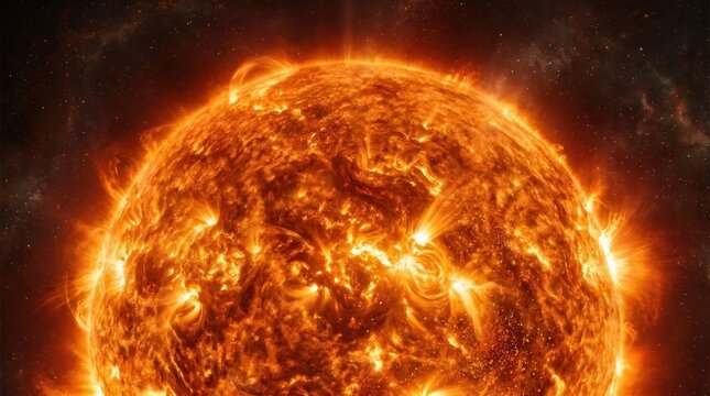 The Suns Fiery Surface A Detailed View of Solar Activity.