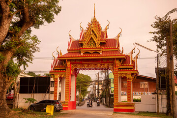 Fototapeta premium THAILAND TRAT OLD CITY WAT YOTHA NIMIT