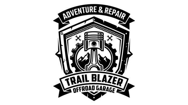 Offroad Garage Trail Blazer Logo.