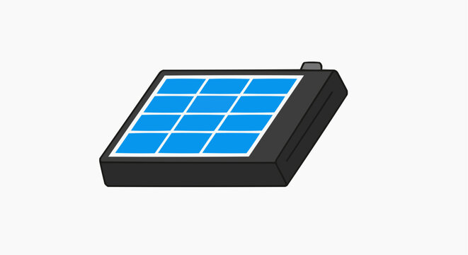 A simple illustration of a drum machine with a grid of blue buttons on its surface, ready for music creation