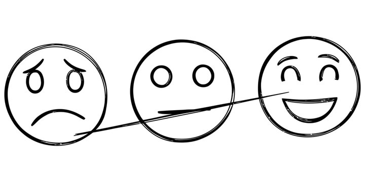 Emotions Change Happy Sad Faces