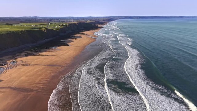 Wonderful surfing conditions on the Cornish coast