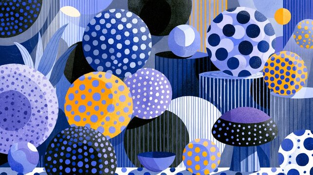pattern recognition concept with abstract connected data structures