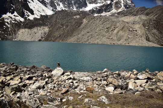 Iconic Gokyo Lakes View in Nepal Himalayas Trek