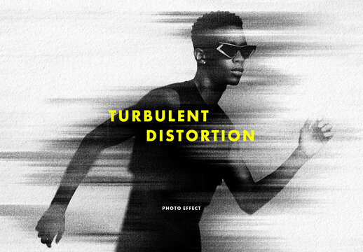 Turbulent Photo Effect &ndash; Distortion for Album Cover & Social Media (PSD)