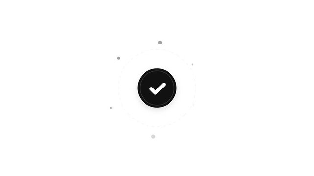 Modern Checklist Approval Badge Animation