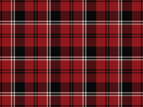 Seamless plaid pattern background, burgundy red tartan plaid pattern. Royal scottish plaid check fabric texture for clothing design