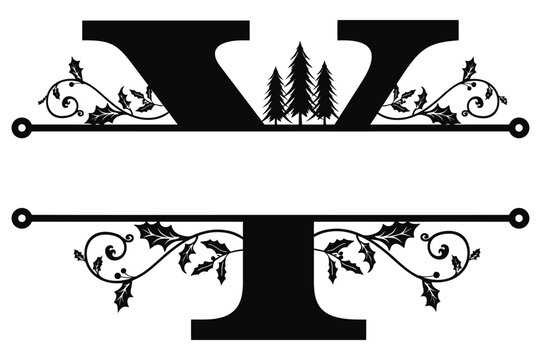 Decorative Letter y Monogram Design