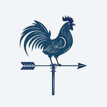 Rooster Weathervane Silhouette