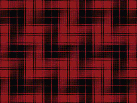 Seamless plaid pattern background, deep red tartan plaid pattern. Royal heritage plaid check fabric texture for clothing design