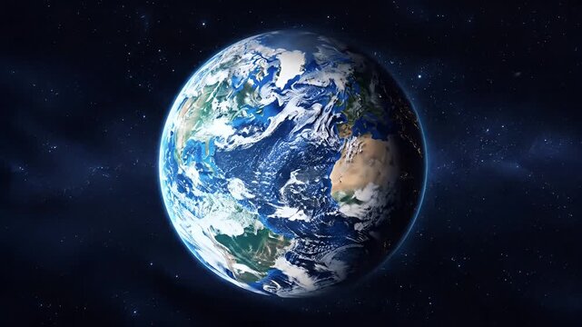 Stunning View of Planet Earth from Space with Continents Visible 1.