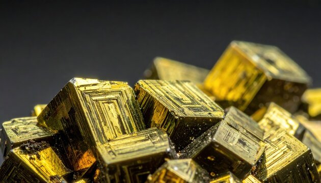 Perfect cubic pyrite mineral specimen showcasing a bright metallic golden luster from the famous Victoria mine in La Rioja Spain