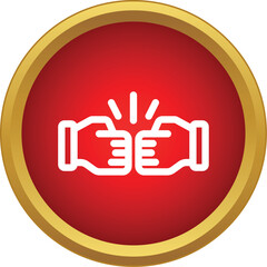 Obraz premium Fist bump gesture showing successful cooperation and mutual respect