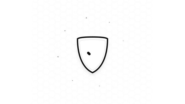 Verification Shield Check Icon Motion Graphic