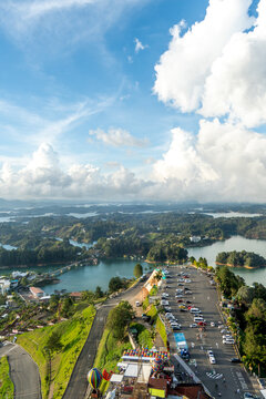 the incredible views of Guatape in Colombia