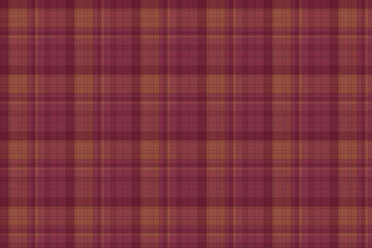 Muted magenta and orange plaid fabric background with background seamless checkered geometric material repeating backdrop wallpaper artistic abstract
