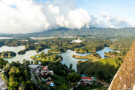 the incredible views of Guatape in Colombia