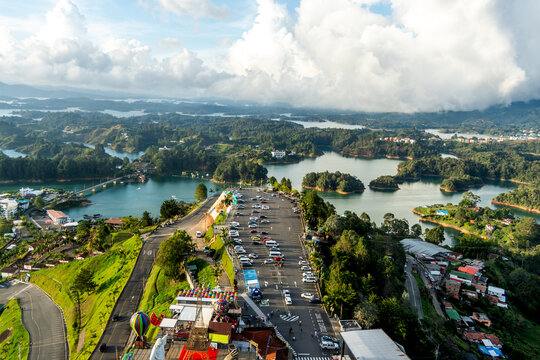 the incredible views of Guatape in Colombia
