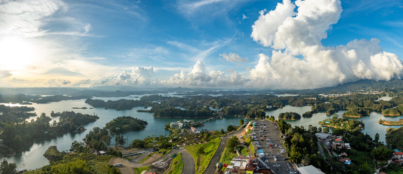 the incredible views of Guatape in Colombia