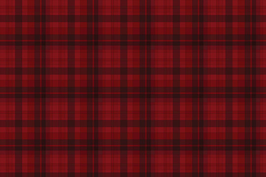 Seamless red plaid tartan pattern fabric texture with checkered background wallpaper geometric seamless material scottish backdrop creative
