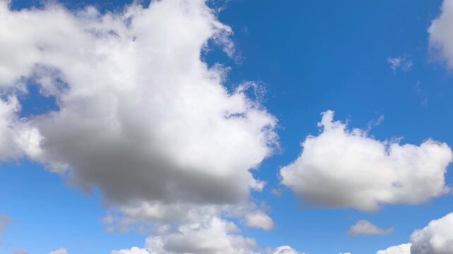 Amazing and big clouds in the sky at morning