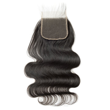 body wavy black human hair weaves extensions lace closure	
