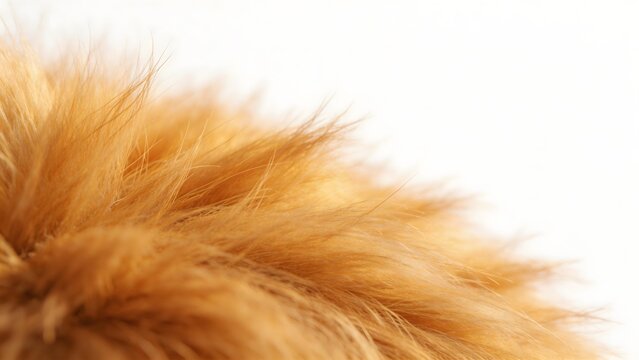 Closeup of golden fur texture