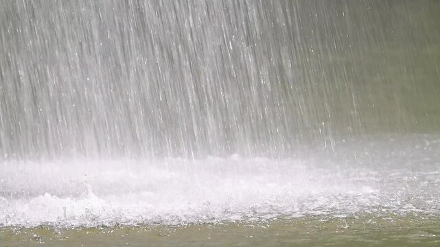 slow motion video of pouring water