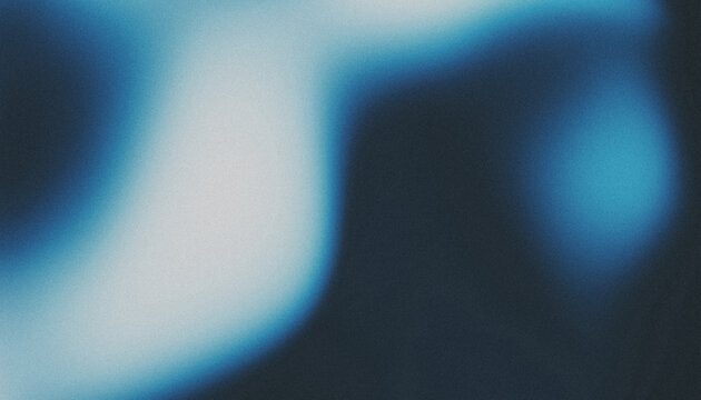 Abstract Blue and White Grainy Gradient Background. 3D render illustration.