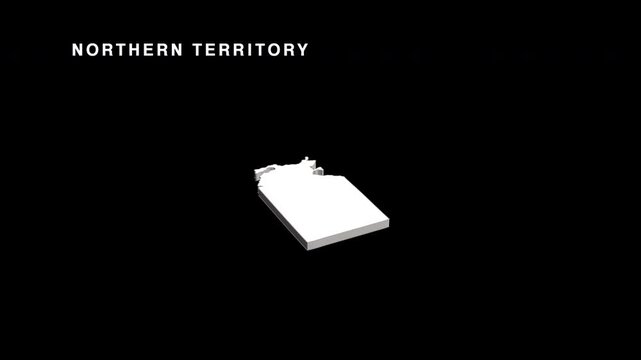 Northern territory australia map animation visualization