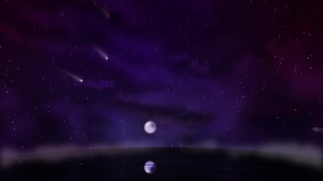 Mystic Landscape - Purple