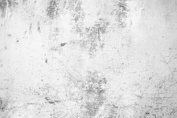 Fototapeta premium High contrast black and white textured surface with subtle scratches, stains and weathered concrete, for grunge industrial background