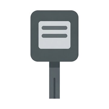 Grey Menu Button Icon Design.