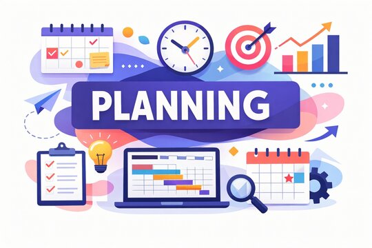 Visuel illustrant le concept de planning