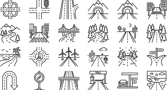 traffic signs set