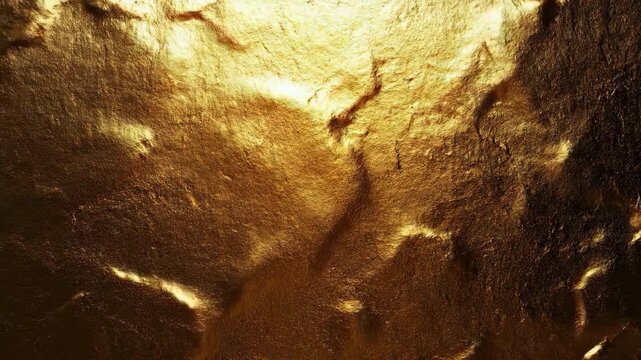 Shimmering gold foil texture with rich metallic luster